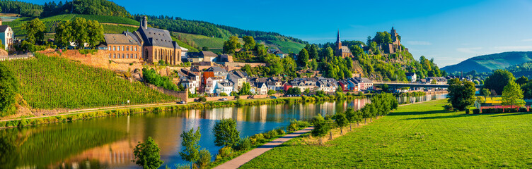 Saarburg village at the Saar river valley, Germany