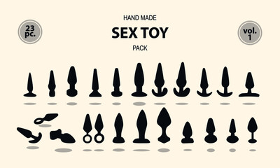 Sex toy silhouette pack vol. 1