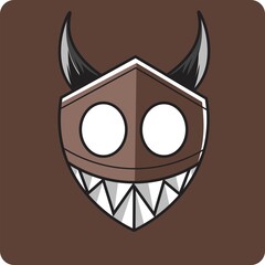 Vector illustration of monster icons perfect for kids t-shirts and crafts.