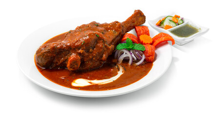 Braised Lamb Shank Masala Curry is a Yummy onion Tomato Cashewnut Gravy spice and yogurt