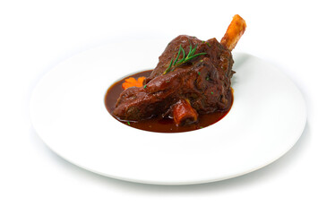 Braised Lamb Shank with Red Wine Sauce