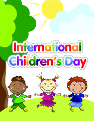 Obraz na płótnie Canvas World Children's Day illustration vector
