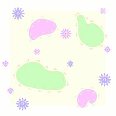 Multicolored seamless pattern in pastel colors
