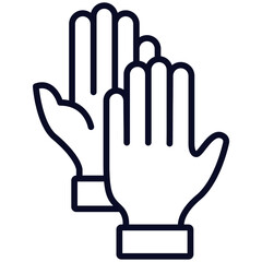 Obraz premium Free Vector Hand Symbol Vector.