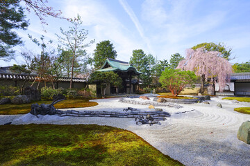 Japanese garden at Kodaiji Temple, Kyoto City, Kyoto Pref., Japan	
