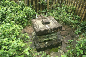 The ancient historical site of Lingga Yoni stone in Pekalongan, Central Java, Indonesia. 