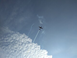 airplane in the sky