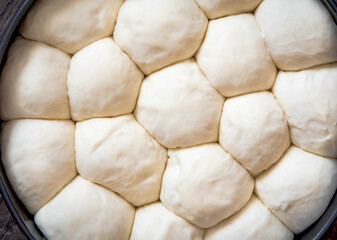 Homemade apple-pear pie is ready to eat, top view