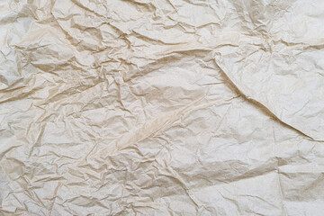 Crumpled wrapping paper texture background.