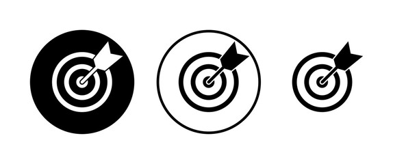 Target icons set. Target vector icon. goal icon. marketing target. Aim