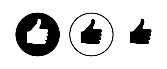 Like icons set. Thumbs up icon. social media icon