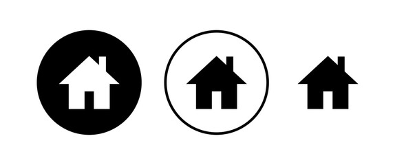 Home icons set. House vector icon. Address