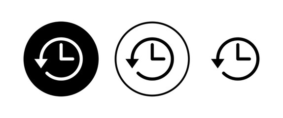 History icons set. History vector icon