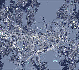 map of the city of Karlsruhe, Germany