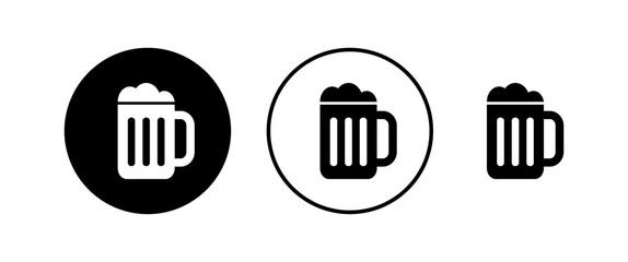 Beer icons set. Beer Icon in trendy flat style