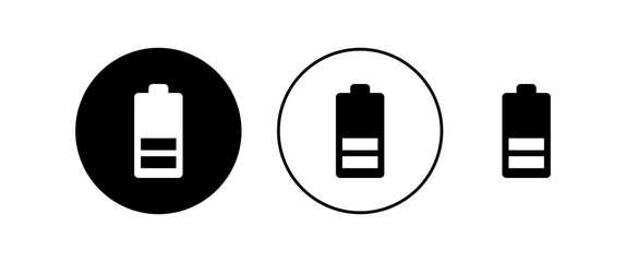 Battery icons set. Battery vector icon
