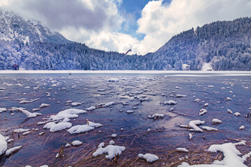 Oberstdorf - Freibergsee - Allgäu - Winter - Eis 