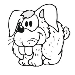 Baby fat rabbit (comics, illustration)