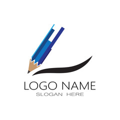 Pencil Logo Template vector symbol design