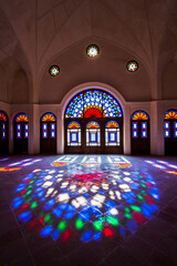 Obraz premium The Tabātabāei House is a historic house museum in Kashan, Iran. It was built around 1880, during the reign of the Qajar dynasty.
