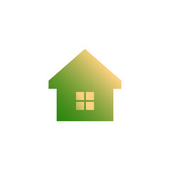 Home icon. Web site home page button. Logo design element. Vector Illustration.	