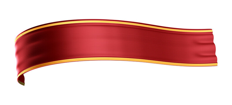 Realistic Dark Red Ribbon Folded Loop Stock Vector (Royalty Free)  1608855220