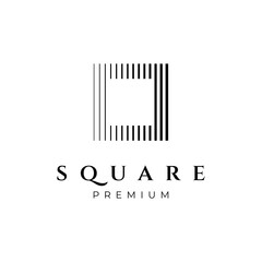 Square logo design inspiration vector template