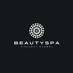 Water lily Lotus logo Flower logo - beauty spa flower symbol wellness health meditation beauty luxury natural fitness yoga lifestyle treatment petals salon organic calming cosmetics