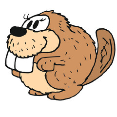 baby fat beaver (comics , illustration) © Marco