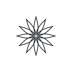 Water lily Lotus logo Flower logo - beauty spa flower symbol wellness health meditation beauty luxury natural fitness yoga lifestyle treatment petals salon organic calming cosmetics