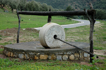 Traditional olive mill in Morocco