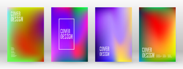 Pastel Soft. Rainbow Gradient Set Color Background