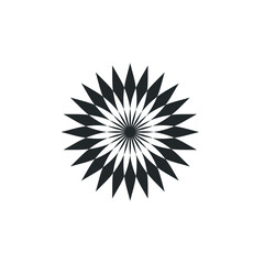 Obraz premium Water lily Lotus logo Flower logo - beauty spa flower symbol wellness health meditation beauty luxury natural fitness yoga lifestyle treatment petals salon organic calming cosmetics