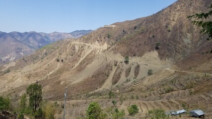 view of the mountains