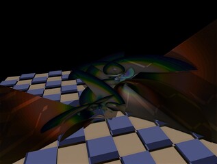 Imaginatory fractal background generated Image