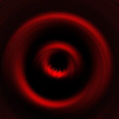 abstract 3D circular blurred spinning designs in shades vivid red and black colours