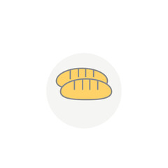 Bread icon isolated on white background. Bakery symbol modern, simple, vector, icon for website design, mobile app, ui. Vector Illustration