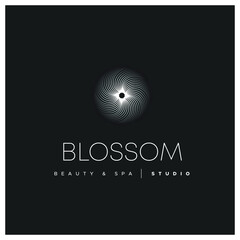 Water lily Lotus logo Flower logo - beauty spa flower symbol wellness health meditation beauty luxury natural fitness yoga lifestyle treatment petals salon organic calming cosmetics