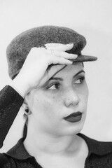 Retrato de jovem com boina