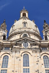 Fototapeta na wymiar Dresden Frauenkirche - landmark of Dresden, Germany