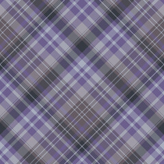 Seamless pattern in gray and dark violet colors for plaid, fabric, textile, clothes, tablecloth and other things. Vector image. 2