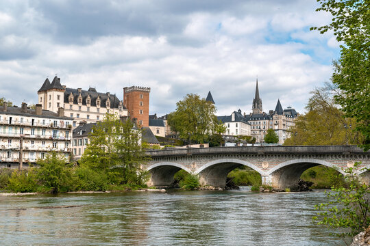 views of the city of pau in aquitaine france