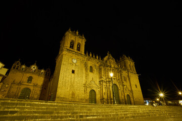 Fototapeta na wymiar Catedral principal del Cusco en Perú.