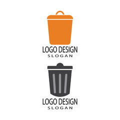 trash can icon vector design template and symbol