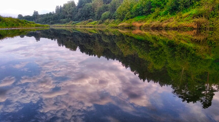 Naklejka premium reflection in the water