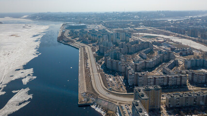 Obraz premium View of Nizhny Novgorod located on the Volga River