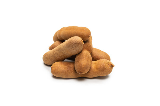Sweet tamarind isolated on white background.