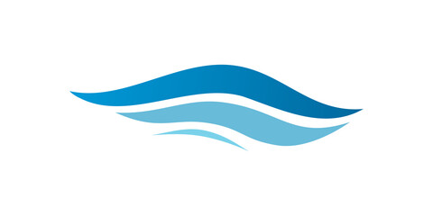 Wave symbol. Waves logo. Wave vortex icon. Vector