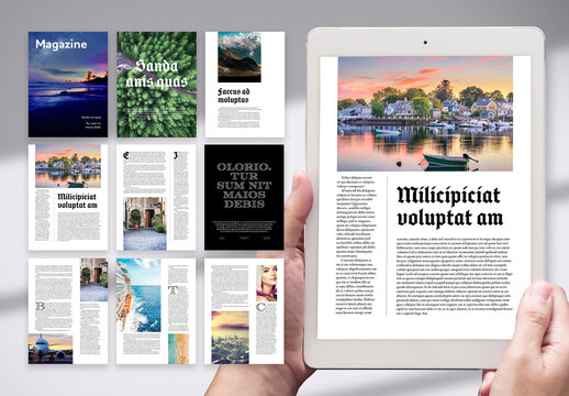 Experiencies and Travels Digital Magazine Layout
