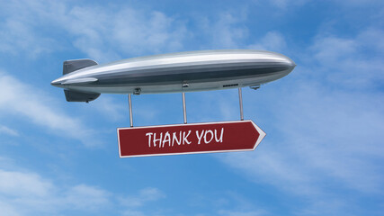 Fototapeta premium Street Sign Thank You